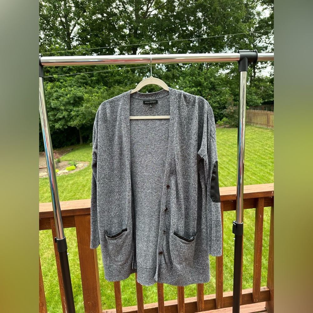 Banana Republic Charcoal Knit Sweater